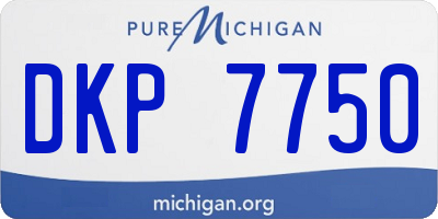 MI license plate DKP7750