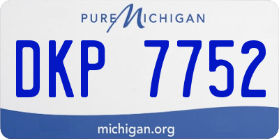 MI license plate DKP7752