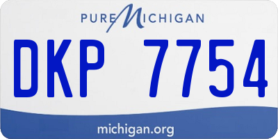 MI license plate DKP7754