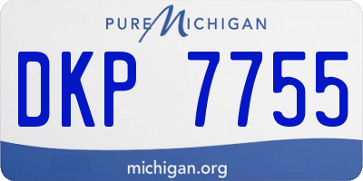 MI license plate DKP7755