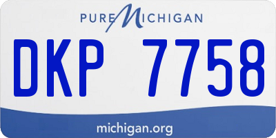 MI license plate DKP7758