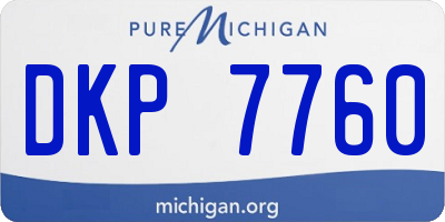 MI license plate DKP7760