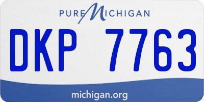 MI license plate DKP7763