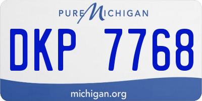 MI license plate DKP7768