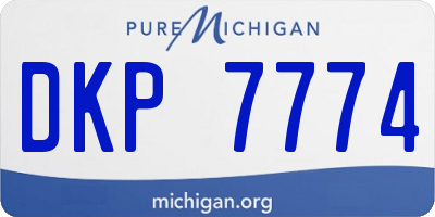 MI license plate DKP7774