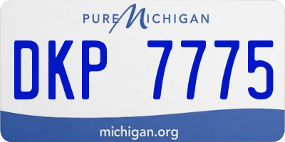 MI license plate DKP7775