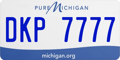 MI license plate DKP7777