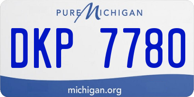 MI license plate DKP7780