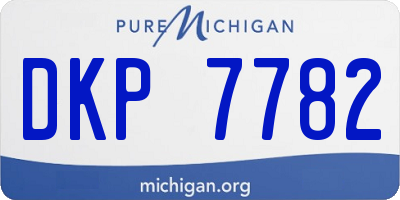 MI license plate DKP7782