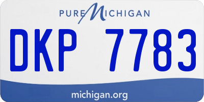 MI license plate DKP7783