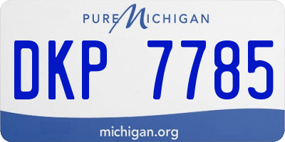 MI license plate DKP7785