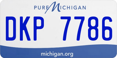 MI license plate DKP7786