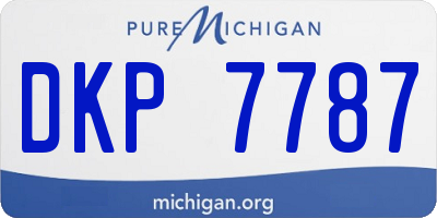MI license plate DKP7787