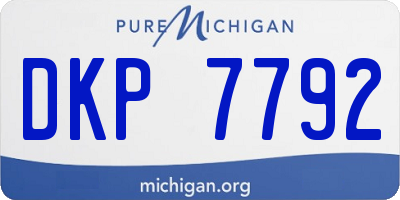 MI license plate DKP7792