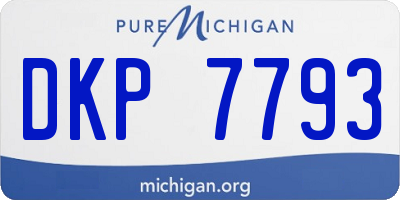 MI license plate DKP7793