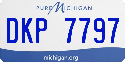 MI license plate DKP7797