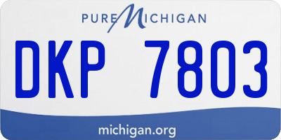 MI license plate DKP7803