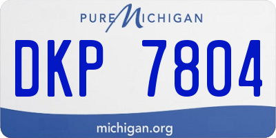 MI license plate DKP7804