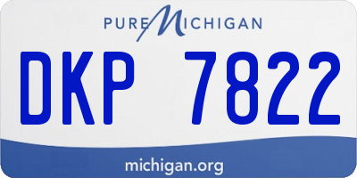 MI license plate DKP7822