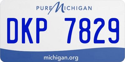 MI license plate DKP7829