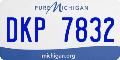 MI license plate DKP7832