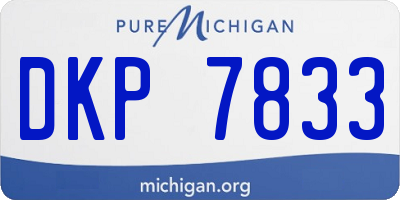 MI license plate DKP7833
