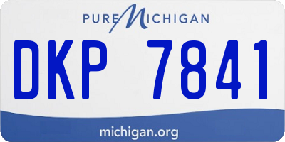MI license plate DKP7841