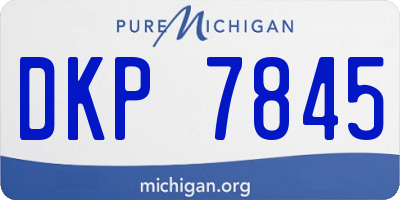 MI license plate DKP7845