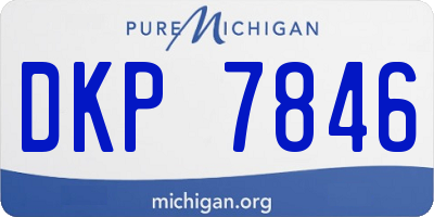 MI license plate DKP7846