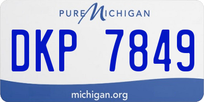 MI license plate DKP7849