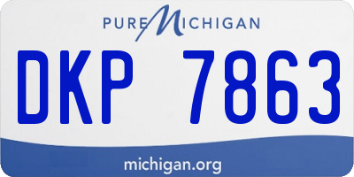 MI license plate DKP7863