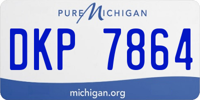 MI license plate DKP7864
