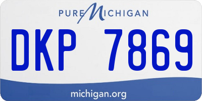 MI license plate DKP7869
