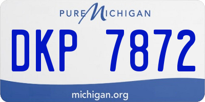 MI license plate DKP7872