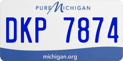 MI license plate DKP7874
