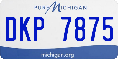 MI license plate DKP7875