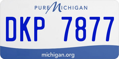 MI license plate DKP7877