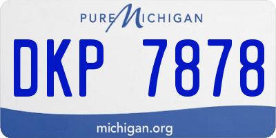MI license plate DKP7878