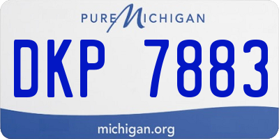 MI license plate DKP7883