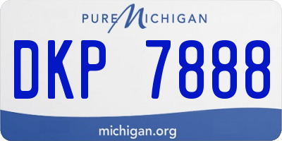 MI license plate DKP7888