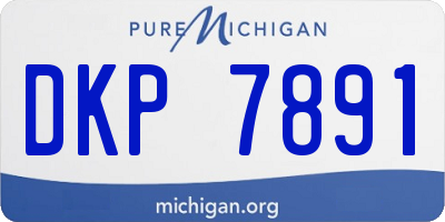 MI license plate DKP7891