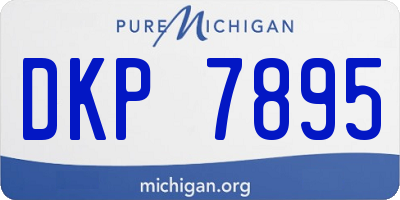 MI license plate DKP7895