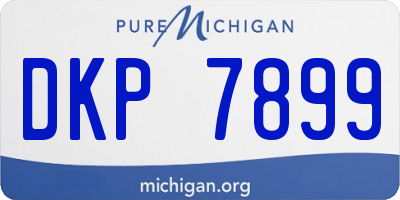 MI license plate DKP7899