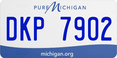 MI license plate DKP7902