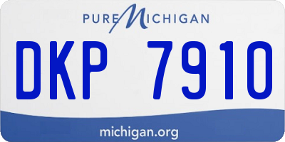 MI license plate DKP7910