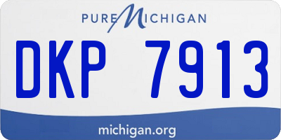 MI license plate DKP7913