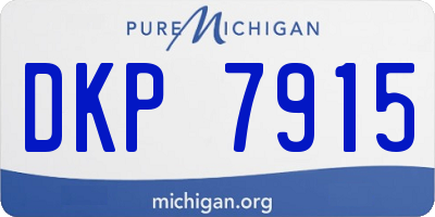 MI license plate DKP7915