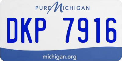 MI license plate DKP7916