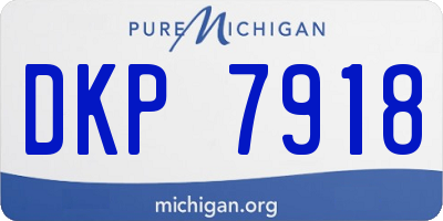 MI license plate DKP7918