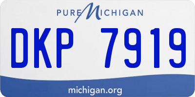 MI license plate DKP7919